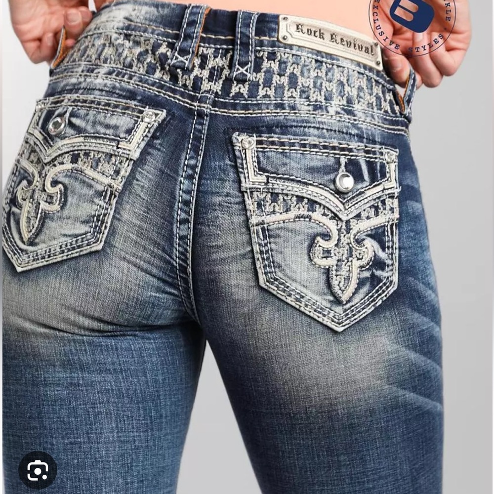 Rock Revival Blue Boot Cut Jeans